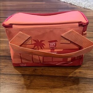 Trader Joe's Peach Mini Insulated Cooler Bag